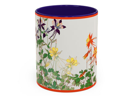 Aquilegia Flowers by Tanigami Kônan Colorful Mugs (11oz, 15oz)