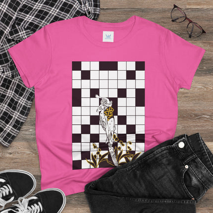 The Crossword Women's Midweight Cotton Tee