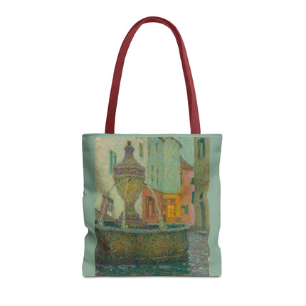 La Fontaine, Saint-Paul De Vence by Henri Le Sidaner Tote Bag (AOP)
