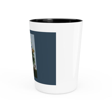 Bouquet of Flowers and a Nest by Sebastian Wegmayr Ceramic Shot Glass