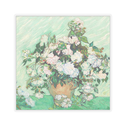 Roses by Vincent Van Gogh Kiss-Cut Stickers (4 Sizes)