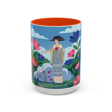 Garden Of New Beginnings Colorful Mugs – Art Deco Floral Elegance