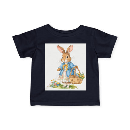 🐰🌼 The Little Spring Bunny Infant Fine Jersey Tee – Whimsical Woodland Charm