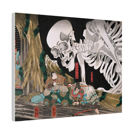 Mitsukuni Defying the Skeleton Spectre by Utagawa Kuniyoshi Matte Canvas, Stretched, 0.75"
