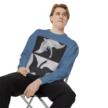 The Swan by Hilma af Klint Garment-Dyed Sweatshirt