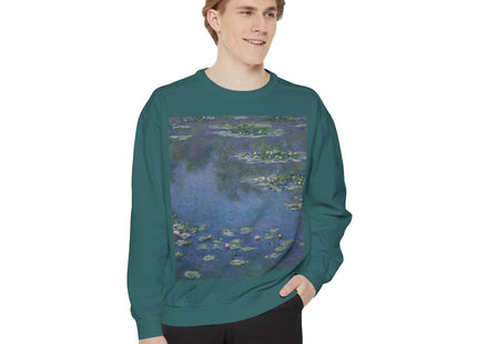 Water Lilies by Claude Monet Unisex Garment-Dyed Sweatshirt