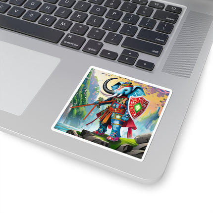Cyberpunk Elephant Kiss-Cut Stickers (4 Sizes)