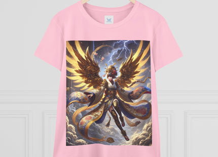 Valkyrie Descending Through Storm Women's Midweight Cotton Tee