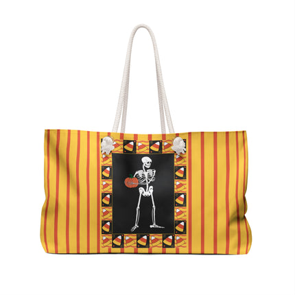 Candy Corn Skeleton Weekender Bag