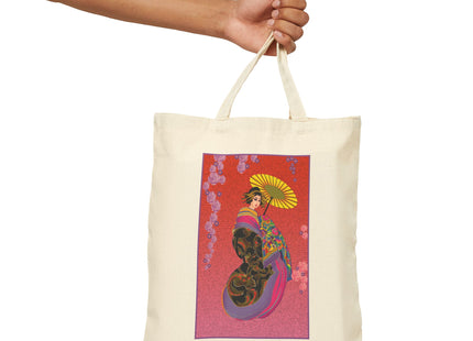 Enchanting Geisha Cotton Canvas Tote Bag