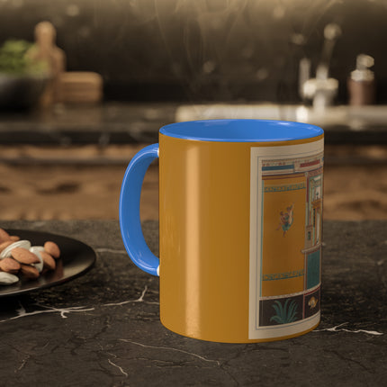 Pompeii Walls Pl.20 by Victor Steeger Colorful Mugs, 11oz