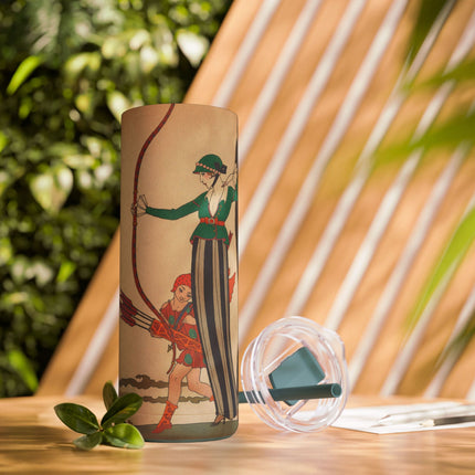 L'Arc Rouge by George Barbier Skinny Matte Tumbler, 20oz