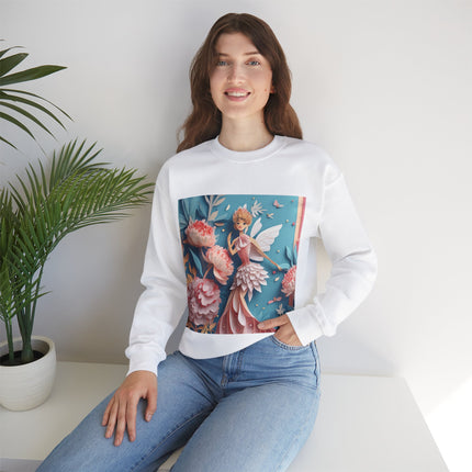 Peony Fairy Unisex Heavy Blend™ Crewneck Sweatshirt