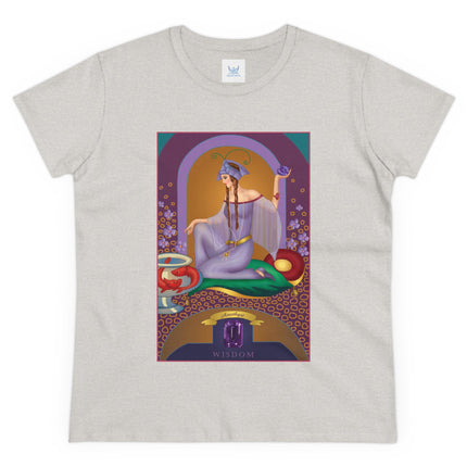 February & Amethyst (from the Gem Series) by Sofia Chiostri Women's Midweight Cotton Tee