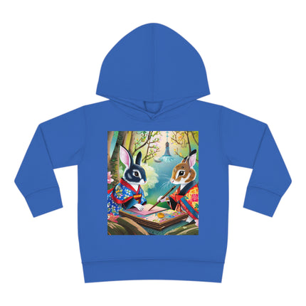 Fairy Animals Writing Wishes Toddler Pullover Fleece Hoodie