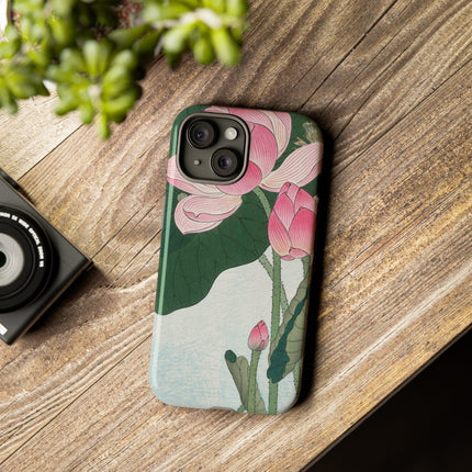 Blooming Lotus Flowers by Ohara Koson Phone Cases