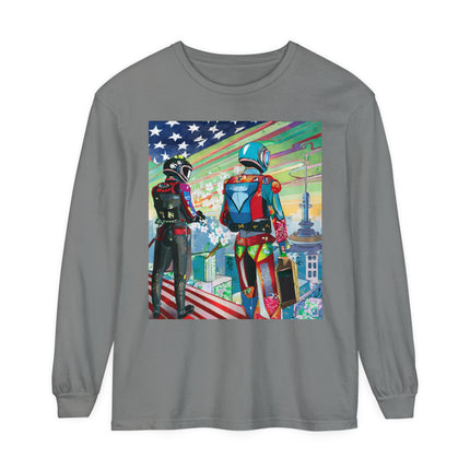 NSA Cyber Punk Computer Hacking Team Long Sleeve T-Shirt