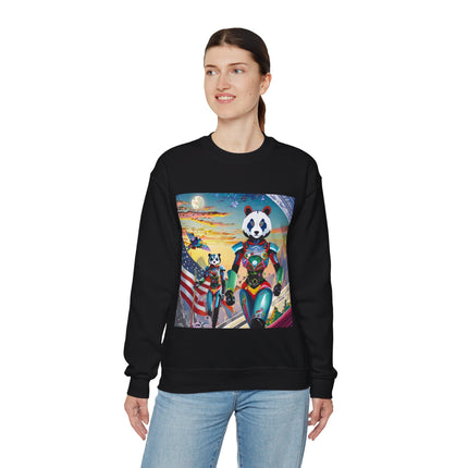 Cyber Punk Robots Unisex Heavy Blend™ Crewneck Sweatshirt