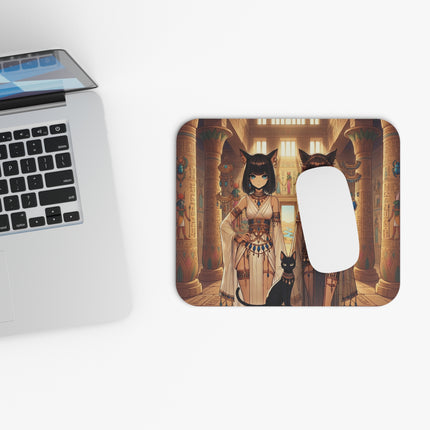 The Egyptian Priestess Cats Mouse Pad – Temple Guardians & Ancient Grace