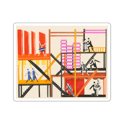 Maquettes de Théatre 4 by Alexandra Exter Kiss-Cut Stickers (4 Sizes)