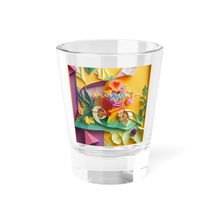 Origami Bicycle Shot Glass, 1.5oz