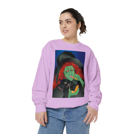 Mirror, Mirror A Witch's Touch Unisex Garment-Dyed Sweatshirt