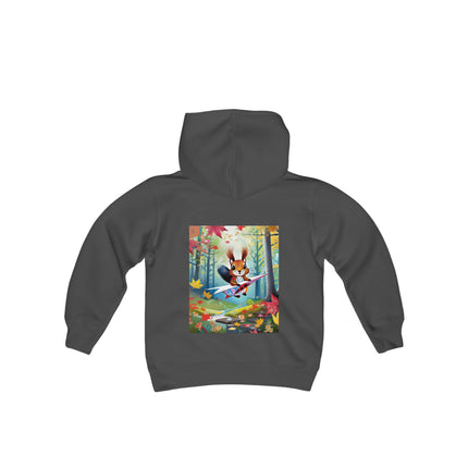 Acorn Aviator Youth Hooded Sweatshirt – Woodland Adventure Takes Flight