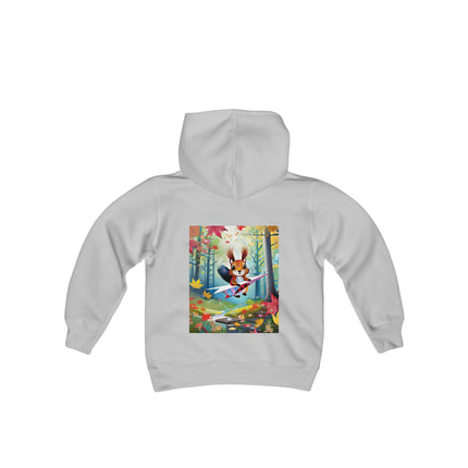 Acorn Aviator Youth Hooded Sweatshirt – Woodland Adventure Takes Flight