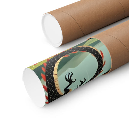🐉🧚 The Dragon Fairy's Stride Matte Vertical Poster – Strength, Grace & Stormbound Magic