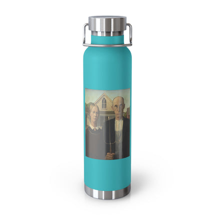 American Gothic by Grant Wood Copper Vacuum Insulated Bottle, 22oz