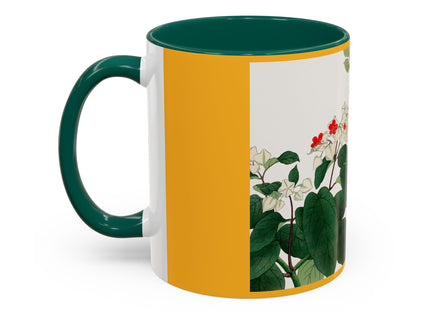 Clerodendrum & Rudbeckia Flower by Tanigami Kônan Colorful Mugs (11oz, 15oz)