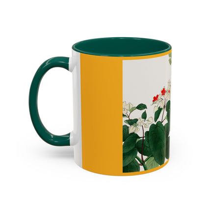 Clerodendrum & Rudbeckia Flower by Tanigami Kônan Colorful Mugs (11oz, 15oz)