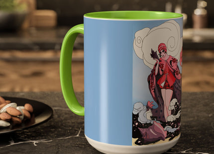 Goddess of the Swirling Sea Colorful Mugs (11oz, 15oz)
