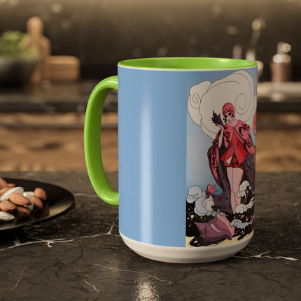 Goddess of the Swirling Sea Colorful Mugs (11oz, 15oz)