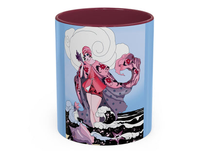 Goddess of the Swirling Sea Colorful Mugs (11oz, 15oz)