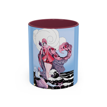 Goddess of the Swirling Sea Colorful Mugs (11oz, 15oz)
