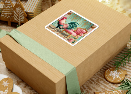 The Salon Rooster Kiss-Cut Stickers (4 Sizes)