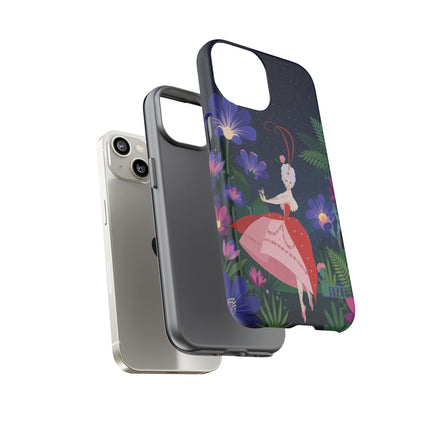 🌺✨ The Lady Of The Starlit Enchanted Garden Phone Case – Art Deco Floral Fantasy