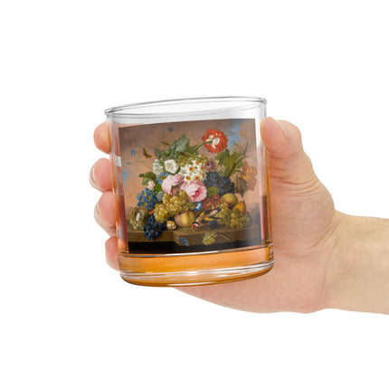 Floral Still Life Rocks Glass, 10oz
