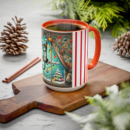 Mischief in Tinselland Colorful Mugs (11oz, 15oz)