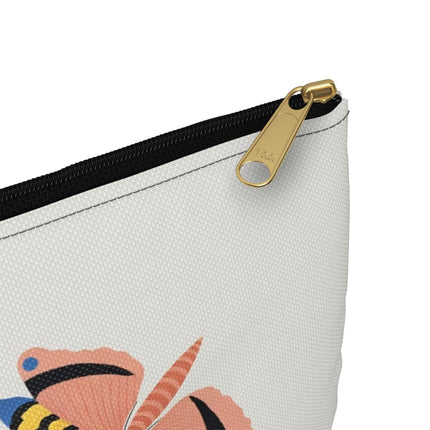 Woodpecker & Tulip Accessory Pouch – Vibrant Energy & Cheerful Charm