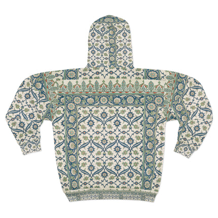 Arabesques by Émile Prisse d'Avennes Zip Hoodie (AOP)