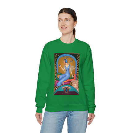 September & Sapphire (from the Gem Series) by Sofia Chiostri Heavy Blend™ Crewneck Sweatshirt