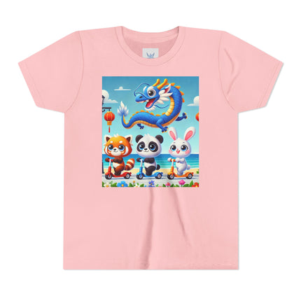 Seaside Scooter Friends Youth Short Sleeve Tee