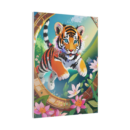 Majestic Tiger Cub Matte Canvas, Stretched, 0.75"