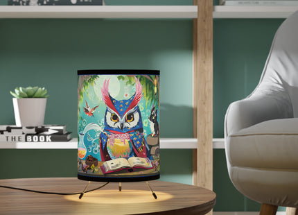 Owl's Magical Workshop Tripod Lamp