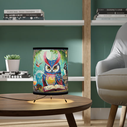 Owl's Magical Workshop Tripod Lamp