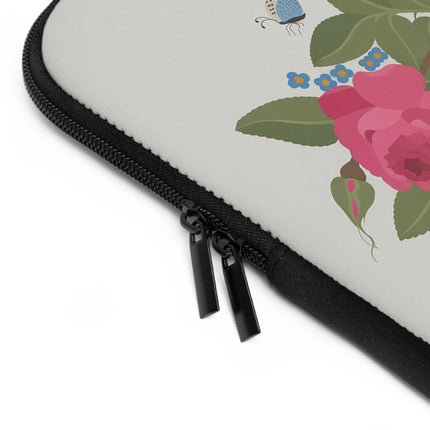🐦🦋 Bluebird & Butterfly Laptop Sleeve – Elegant Charm & Springtime Grace