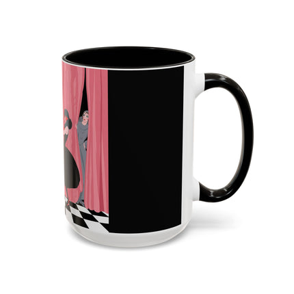 The Ladies Behind The Velvet Curtain Colorful Mugs – Art Deco Theatrical Elegance