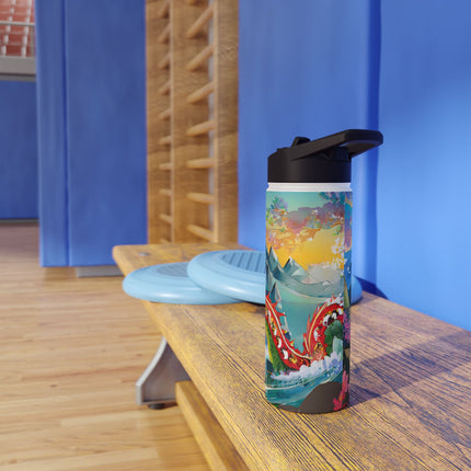 Chinese Dragon Stainless Steel Water Bottle